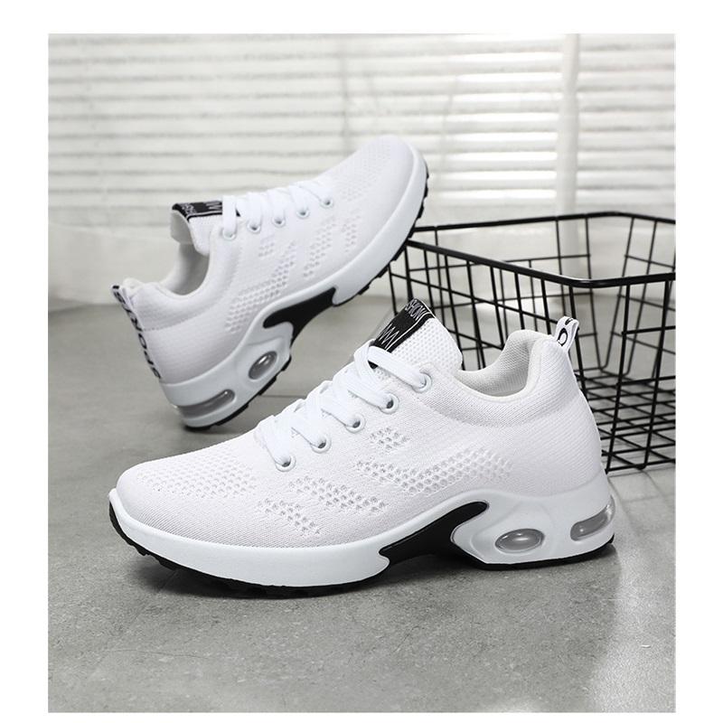 2026 Spring Plus Size Women's Shoes Air Cushion Soft Sole Breathable Casual Running Sports Shoes