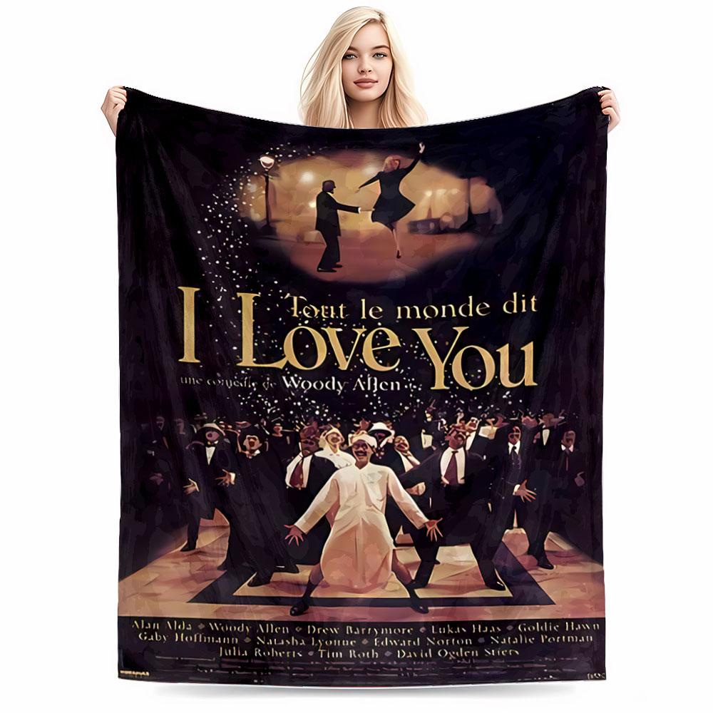 Dancing Night Movie Poster Blanket for All Seasons Blanket Lunch Break Throw Gift
