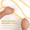100 ft Latex Rubber Tubing 3/8 inch OD 1/4 inch ID Multicolor Natural Latex Tube Surgical Tubing Sling Rubber Band Fitness Hose, 1 Continuous Piece