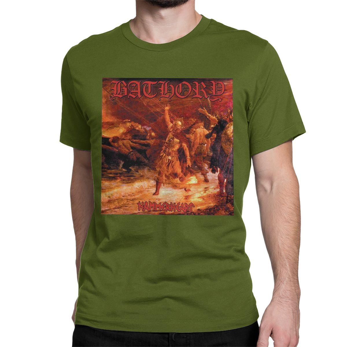 

Футболка Hammerheart Album Black Metal для мужчин и женщин, забавная футболка Bathory из 100% хлопка с коротким рукавом, отличный подарок. 4XL