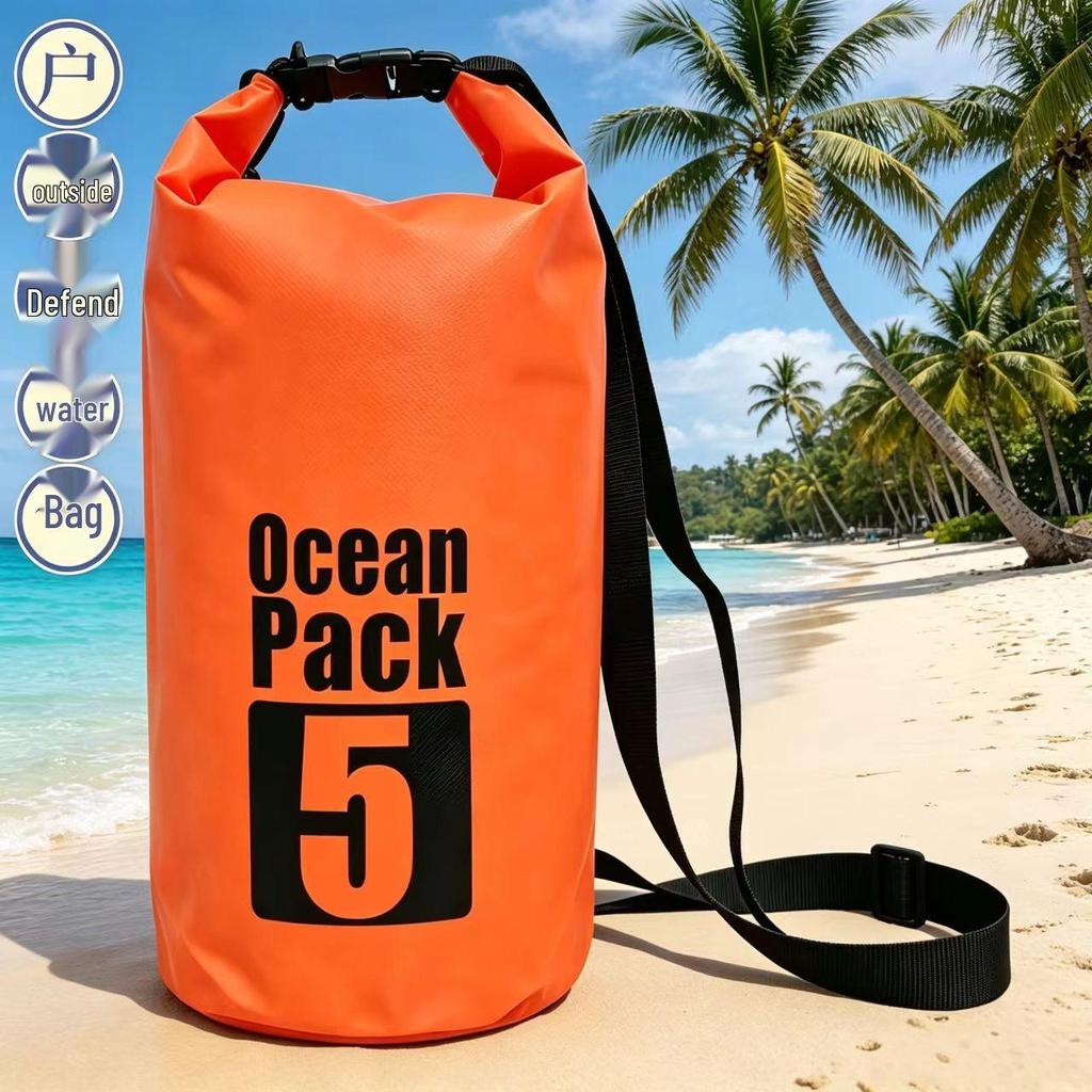Customizable Waterproof Floating Bag for Outdoor Activities - Single/Double Shoulder, Rafting, Swimming, Dry Bag
