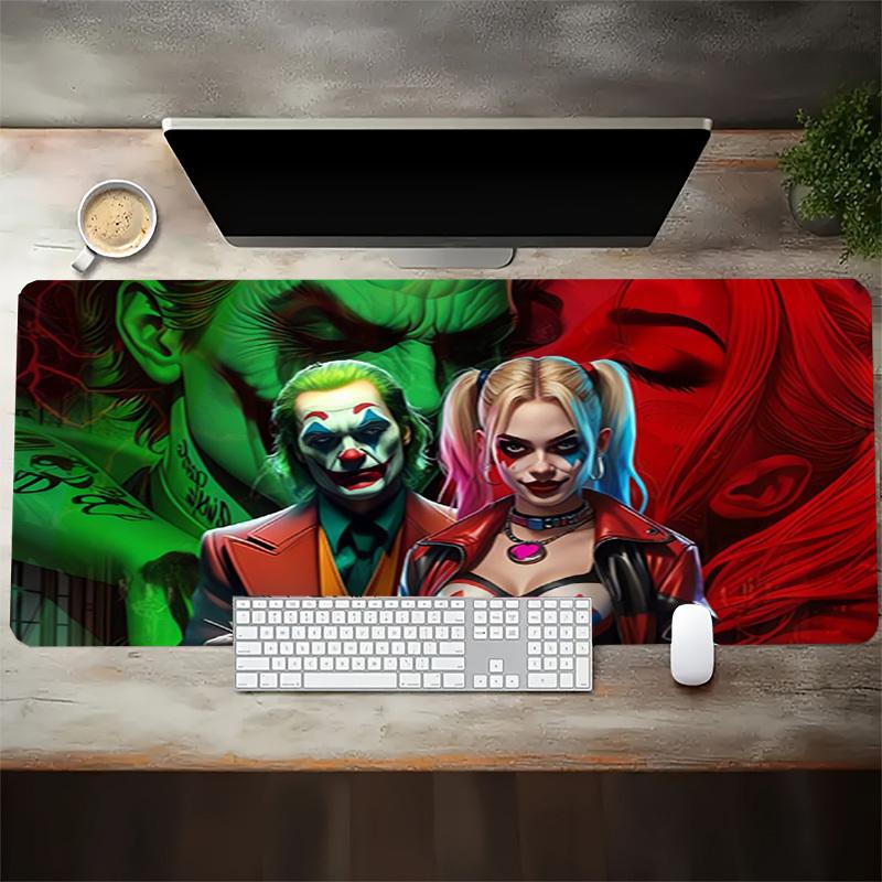 1pc Joker and Harley Quinn Computer Pad with Vibrant Print, Mouse Pads for Desk 095