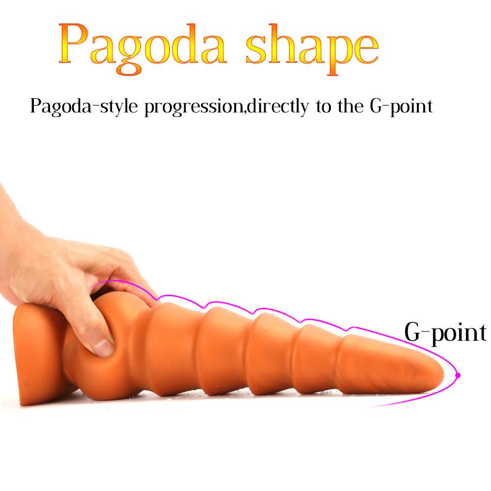 Riesiger Buttplug Analkugeln Vagina Anus Großer Buttplug Prostata Erotisches Analsex-Spielzeug für Frau Mann Sex Analkugeln