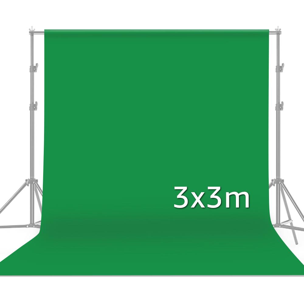 3 * 3m   10 * 10ft Professional Green Screen Backdrop Studio Photography Background Washable Durable Polyester Cotton