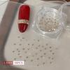New-50pcs/Box Shiny White Zircon Rhinestones Nail Charms Mini Square Nails  Flatback Nail Art Craft  Decoration