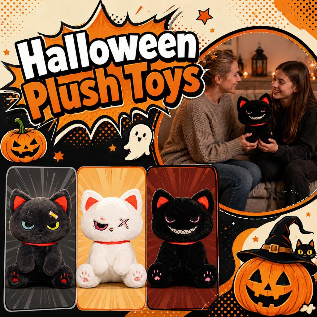 Halloween Plush Toy - Funny Stuffed Animal for Seasonal Decor and Gifts