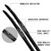 Rubber Wiper Blades For Mazda 6 GH 2008 2009 2010 2011 2012 Front Windscree Windshield Wipers Car Accessories Styling Stickers