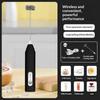 Electric Handheld Egg Beater Milk Coffee Frother Whisk Foam Mixer One-Hand Operation Portable Kitchen Gadget for Office Travel