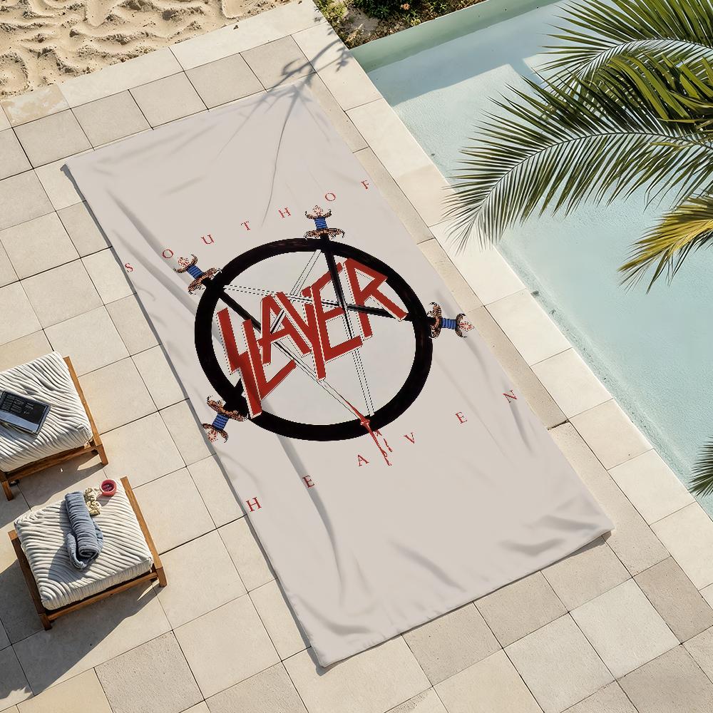 Rock band S-Slayer Towel Drying Bath Towel Applicable To Light Swimming Camping Yoga Beach Out
