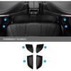 Smabee 4PCS Rear Door Side Organizer for BMW X5 2019-2025 Door Side Storage Box 2024 Accessories TPE Rear Car Door Slot Tray Organizer Black