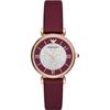 Gianni T-Bar Purple Leather Ladies Quartz Watch AR11487