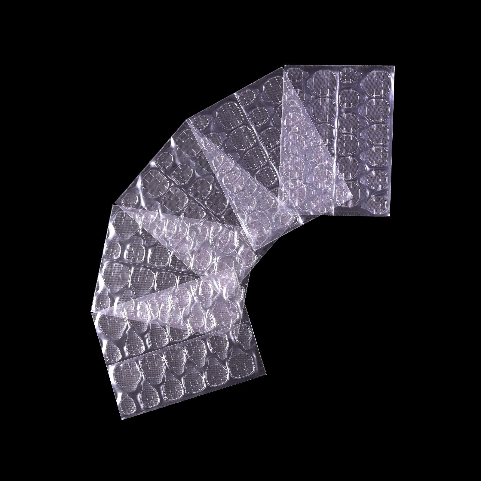 

240 шт. Клейкая лента для накладных ногтей - Двусторонняя клейкая пленка для искусственных ногтей-Прозрачная