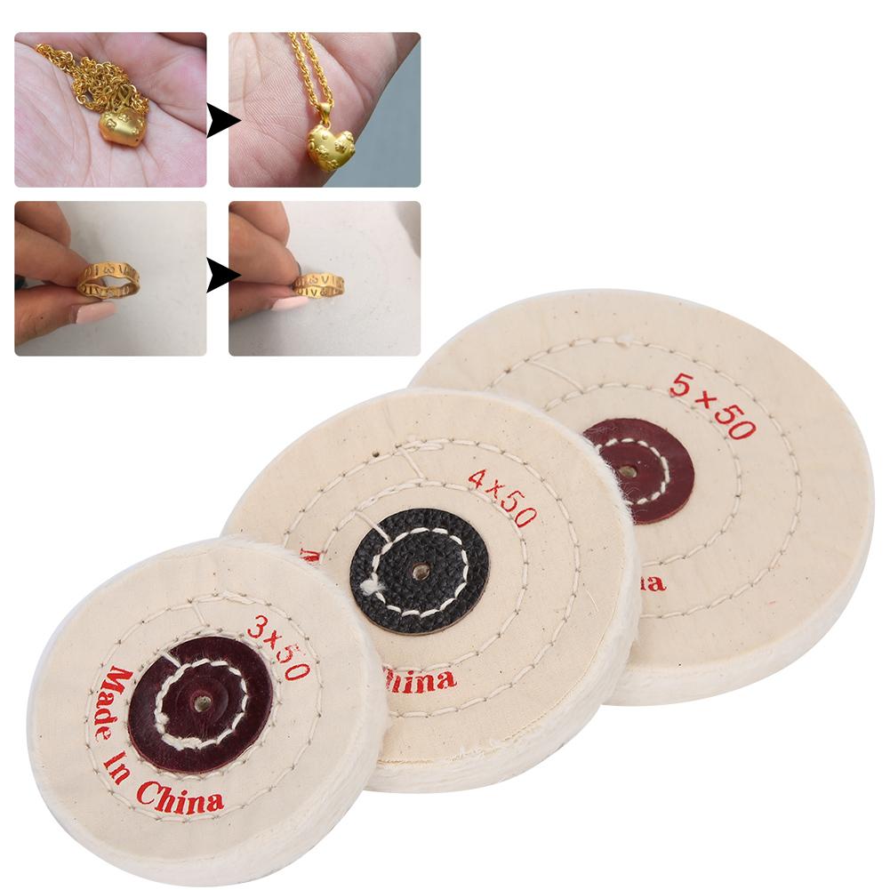3pcs Buffing Polishing Wheel Jewelry Making Processing Polishing Tool (3inch 4inch 5inch)