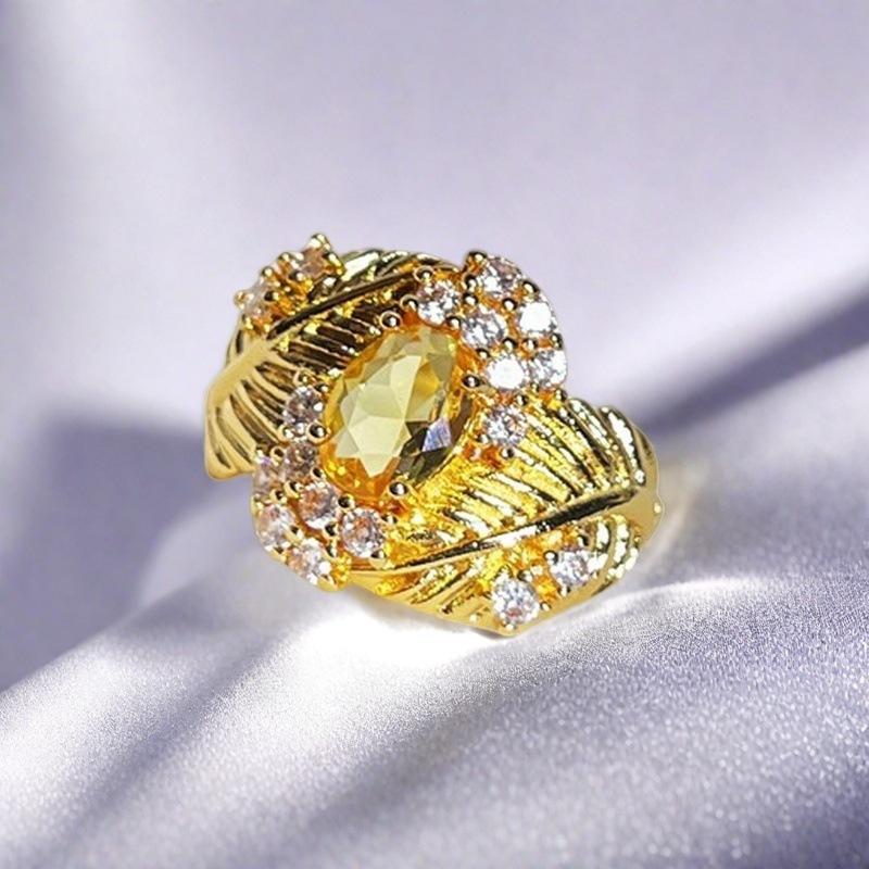 Micro-Set Zircon Bright Imitation Diamond Open Ring Light Luxury High Sense Niche Design Fashion Accessories Women