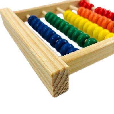 Mini Holz Abakus Mathematik Lernen Spielzeug Zahlen Zählen Berechnung Perlen Montessori Pädagogisches Spielzeug