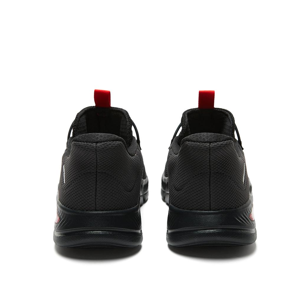Adidas Cloudfoam Cushioning Breathable Lightweight Low top Walking Shoes Unisex Black Silver Red KJ5918