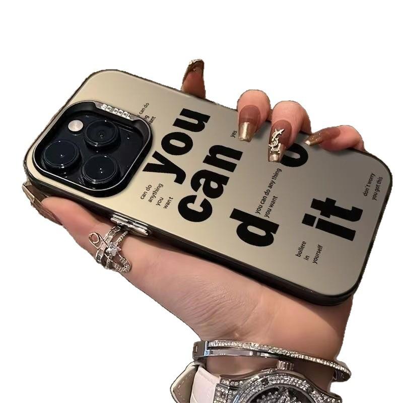 Personalized letters English applicable Apple 16Promax mobile phone case iPhone15Pro Europe and America 14Pro trend 17