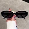 Sexy Small Oval Sunglasses For Women  Brand Designer Fashion Luxury Shades Uv400 Cool Tinted Brown Ladies Vintage Sun Glasse