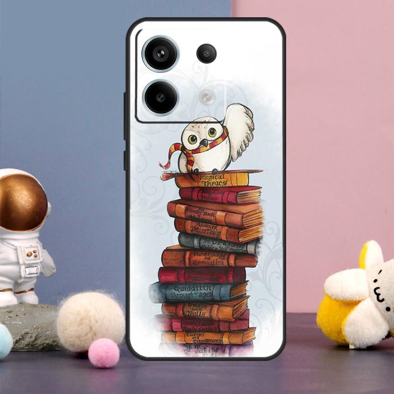 Read Books illustration Case For Xiaomi Redmi Note 14 13 9 10 11 12 15 Pro Plus Redmi 15 15C 14C 10C 12C 13C Cover