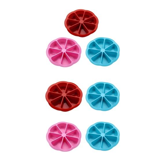 2/3 Stuks 8-Caviteit Siliconen Cakevorm Anti-aanbak Voedselkwaliteit Driehoekige Cakepunten Bakvorm DIY Keuken Maïsbrood Pizza Muffins Bakgereedschap