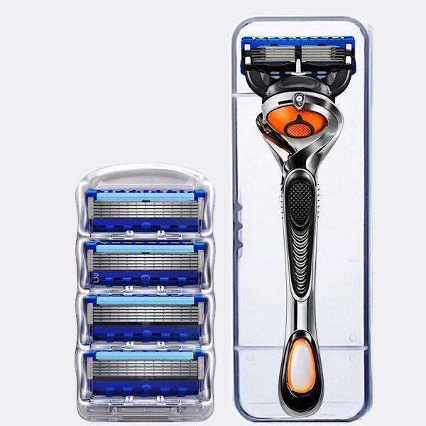 5-Blade Durable Manual Shaving Razor for Face