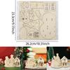 Charming Christmas Wooden Cabin Puzzle Decoration For Festive Table Displays And Diy Gifts