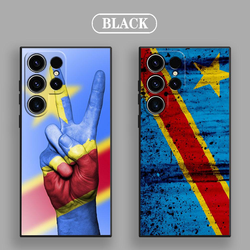Congo Democratic Republic Flag S26Ultra Case For Samsung Galaxy S26 S25 S24 S23 S20 S21 FE S22 Ultra Plus Cases Soft Phone Cover