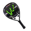 Professional Padel Racket Adults Carbon Fiber Frame Hard Stiffness Lightweight Training Racquet Blue Green Yellow