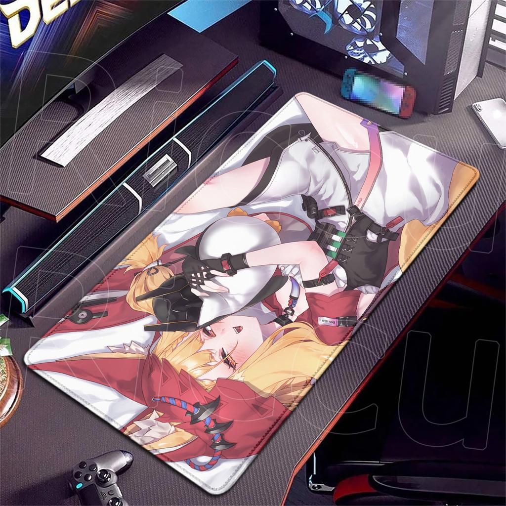XXL HD print Arknights Endfield Rossi Mouse Pad Large Cute Anime Keyboard Pads Gamer Mausepad Student Writing 400x900mm Desk Mat