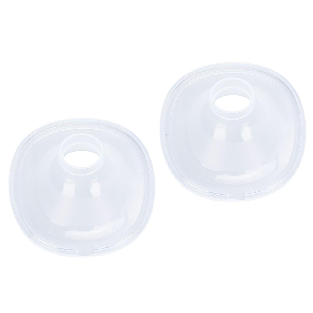 2 Pezzi Flangia in Silicone per 2 Pompe per Seno Indossabili Accessori Flangia Sostitutiva Inserto Cuscinetto Pezzi di Ricambio
