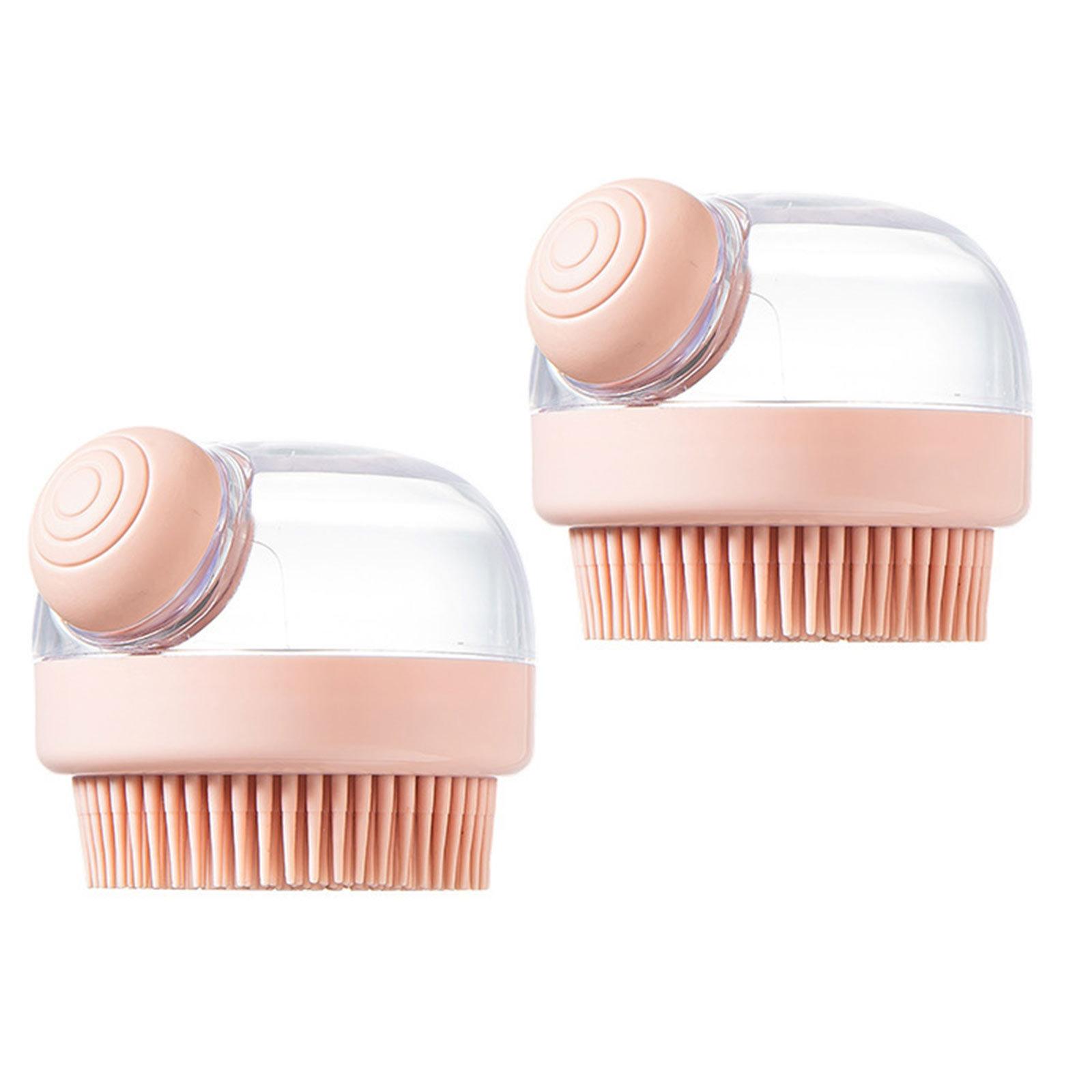 

2Pcs Facial and Body Massage Brush with Soap Dispenser - Soft Silicone for Gentle Cleansing & Relaxation One Size