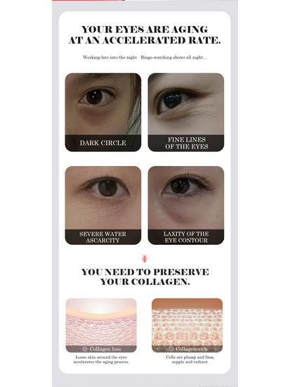 Pink Collagen Eye Mask Patch: Anti-Wrinkle, Firming, Brightening for Dark Circles & Fine Lines