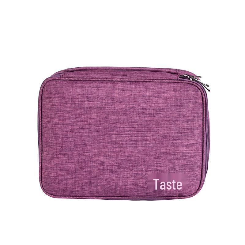 Three-Layer Waterproof Digital Organizer Bag - Cationic Polyester Cable Storage Bag