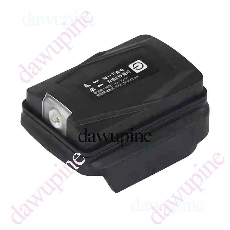Li-ion Battery Case Adapter For Makita 18V Dual USB Ports Power Bank Phone Charger LED Working Light Converter Lamp Flashlight