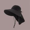 Long Brims Sun Hat Breathable Sun Hat Sunshade Neck Coverage Hat for Women Adjustable Hat Outdoor Hiking Camping Caps