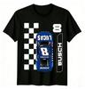 2026 Kyle Busch #8 Lucas Oil Blue Race Car Nascar Graphic T-Shirt New
