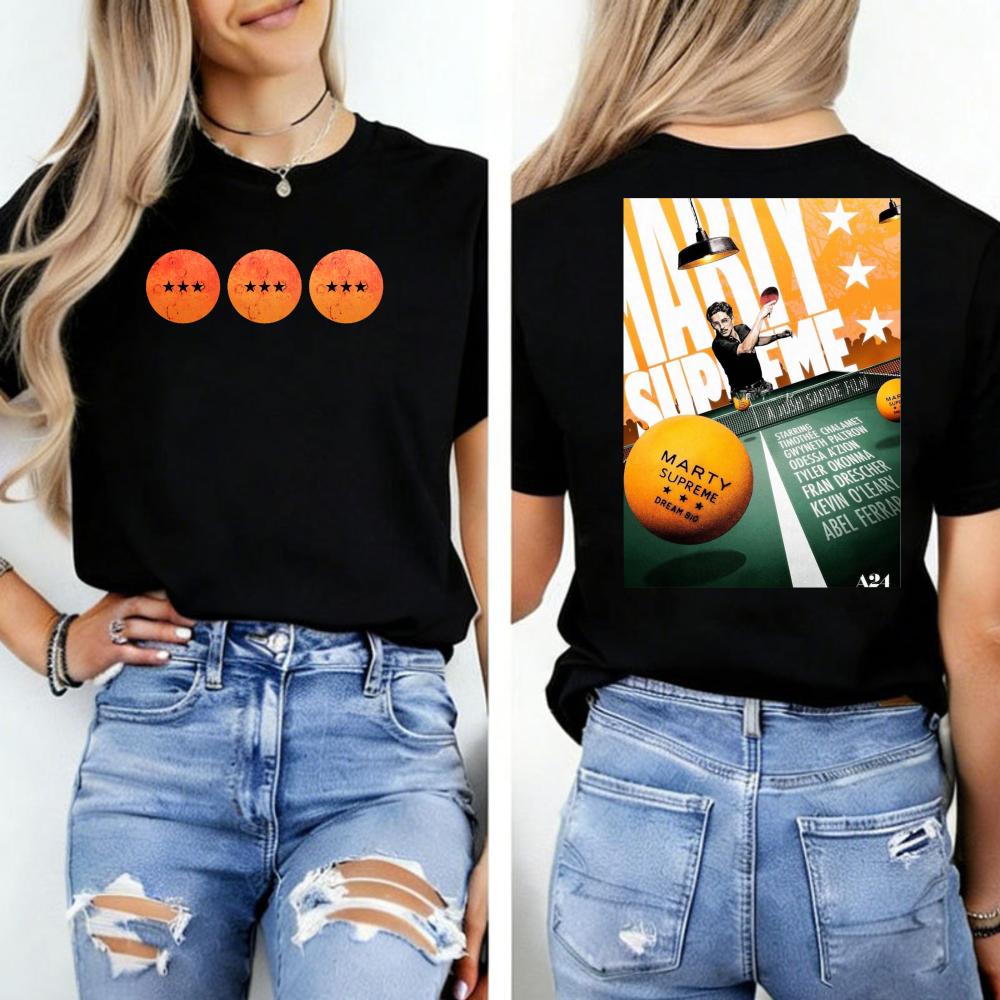 Marty Supreme Timothée Chalamet Unisex T-Shirt Ultimatives Pickleball-Showdown Entfessle die Kraft des Spielfelds mit diesem Crossover-T-Shirt