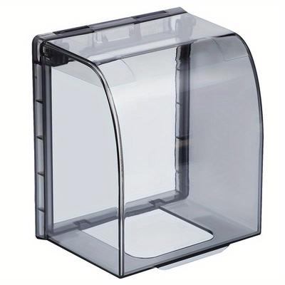 5 Stück 86 Typ Selbstklebende Wandsteckdose Wasserdichte Box Elektrischer Stecker Abdeckung Badezimmer Wandschalter Schutzabdeckung Wandsteckdosenbox