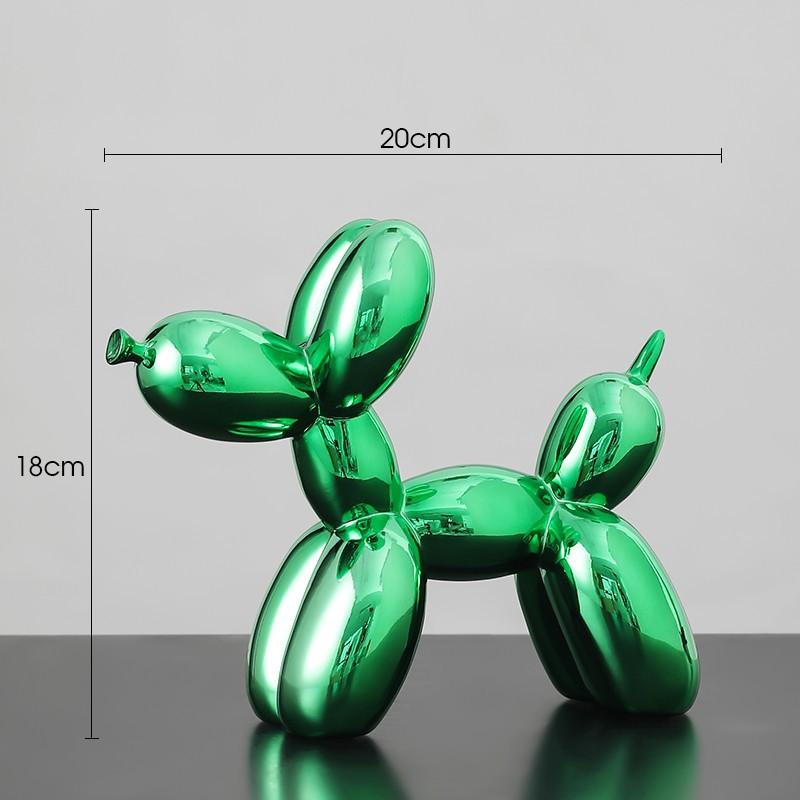 Enfeites de Cão Balão Nórdicos Resina Único Elegante Mesa de Sala de Estar Armário de TV Artesanato Doméstico Decoração Suave Decoração