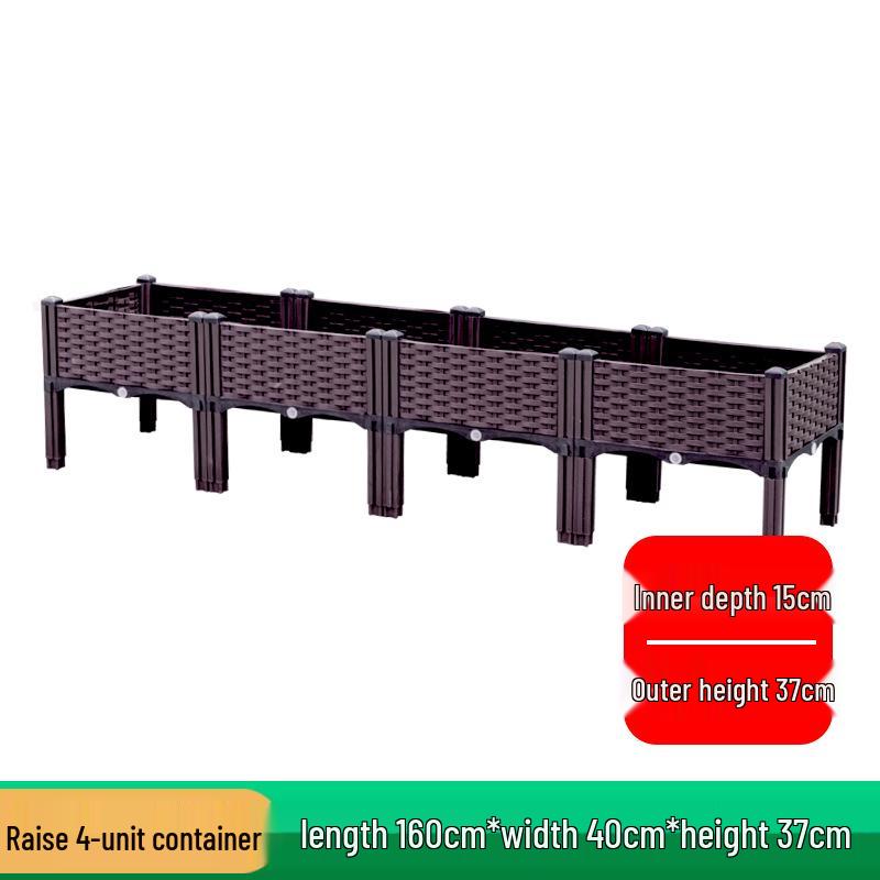 Extra Large Plastic Raised Vegetable & Flower Planter for Balcony/Courtyard