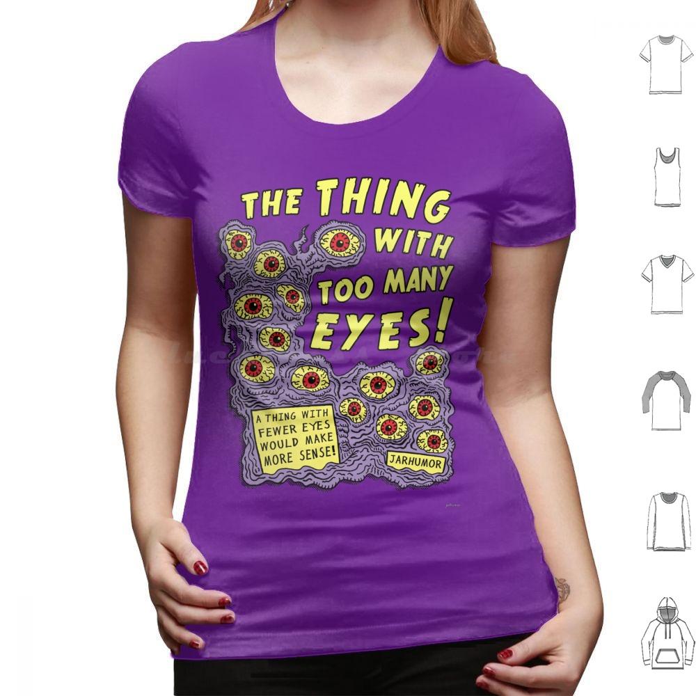 Too Many Eyes T Shirt Men Women Kids 6xl Eyes Eye Eyeball Monster Movie Movies Film Cinema Ed Wood Midnight Midnite Creature