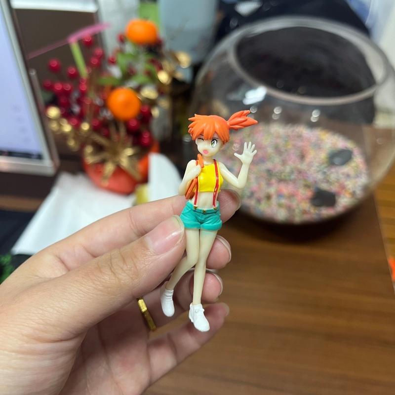 8Cm Pokemon Ash Ketchum Cartoon Pvc Exquisite Handmade Model Desktop Ornament Toy Collectibles Christmas Halloween Student Gift <8cm