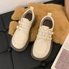 Comemore  1950s French Style Small Leather Shoes Women English Style Retro One-band Marilyn Shoes Spring Soft-soled Loafers
