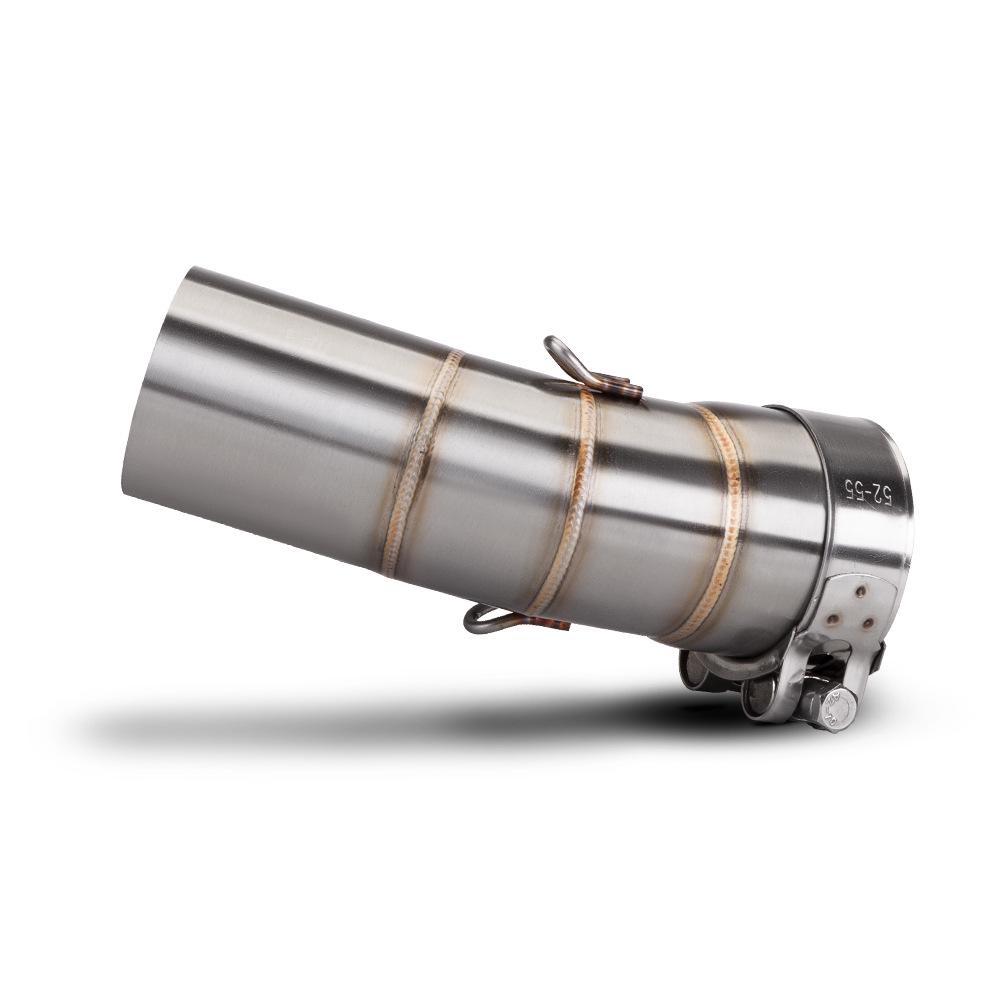 ZX25R Exhaust Mid-Pipe: Multi-welded Titanium Alloy for Motorcycle Modification, Non-destructive Installation.