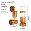 Multifunktionale Solar-Campinglaterne mit Ventilator