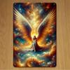 Iron Wall Art Angel Wings Decor for Home Living Room Bedroom Kitchen Halloween Gift