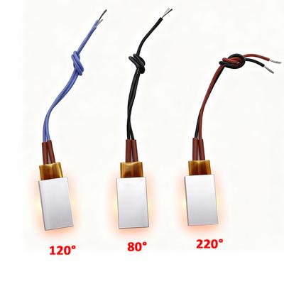 80°/120°/220° PTC Heating Element 12V Applicable Miniature Heating Incubator Pet House Heating Aluminum Shell Electric Heater