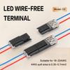 D1 D2 LED Wire Connectors Plug and Play Solderless Terminal Blocks For Lighting PVC Insulated