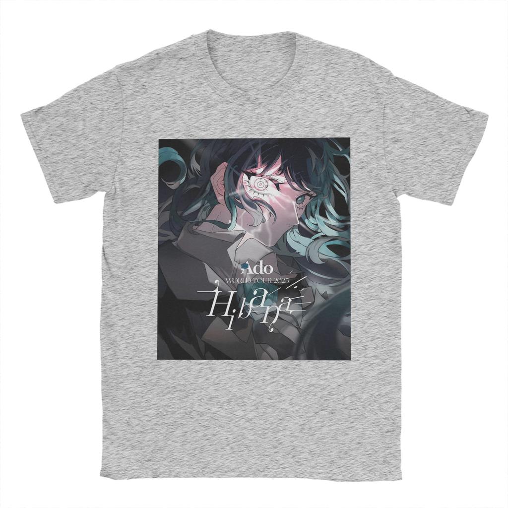 Fashion Ado WORLD TOUR 2025 Hibana  T Shirt For Unisex  Cotton Tee Shirt Short Sleeve Clothes