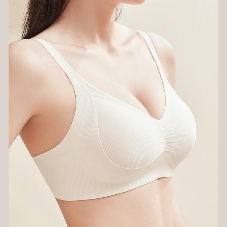 Seamless Lingerie Women's Gathering and Lifting Bra Retractable Accessory Breasts Anti-sagging Sports Bra Stable and Comfortable Lingerie